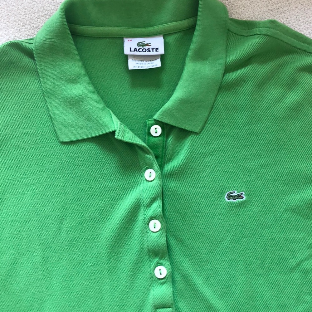 Lacoste T shirt light green woman size 44